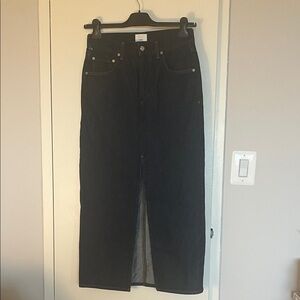 Citizens of humanity x argent Gwynn dark wash blue denim skirt